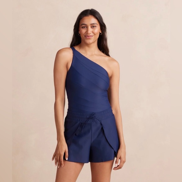 Summersalt Women's Swim Shorts in Navy Blue - Picture 2 of 6